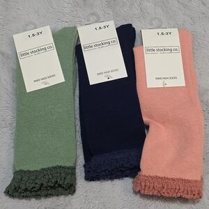 NWT little stocking co. knee high socks